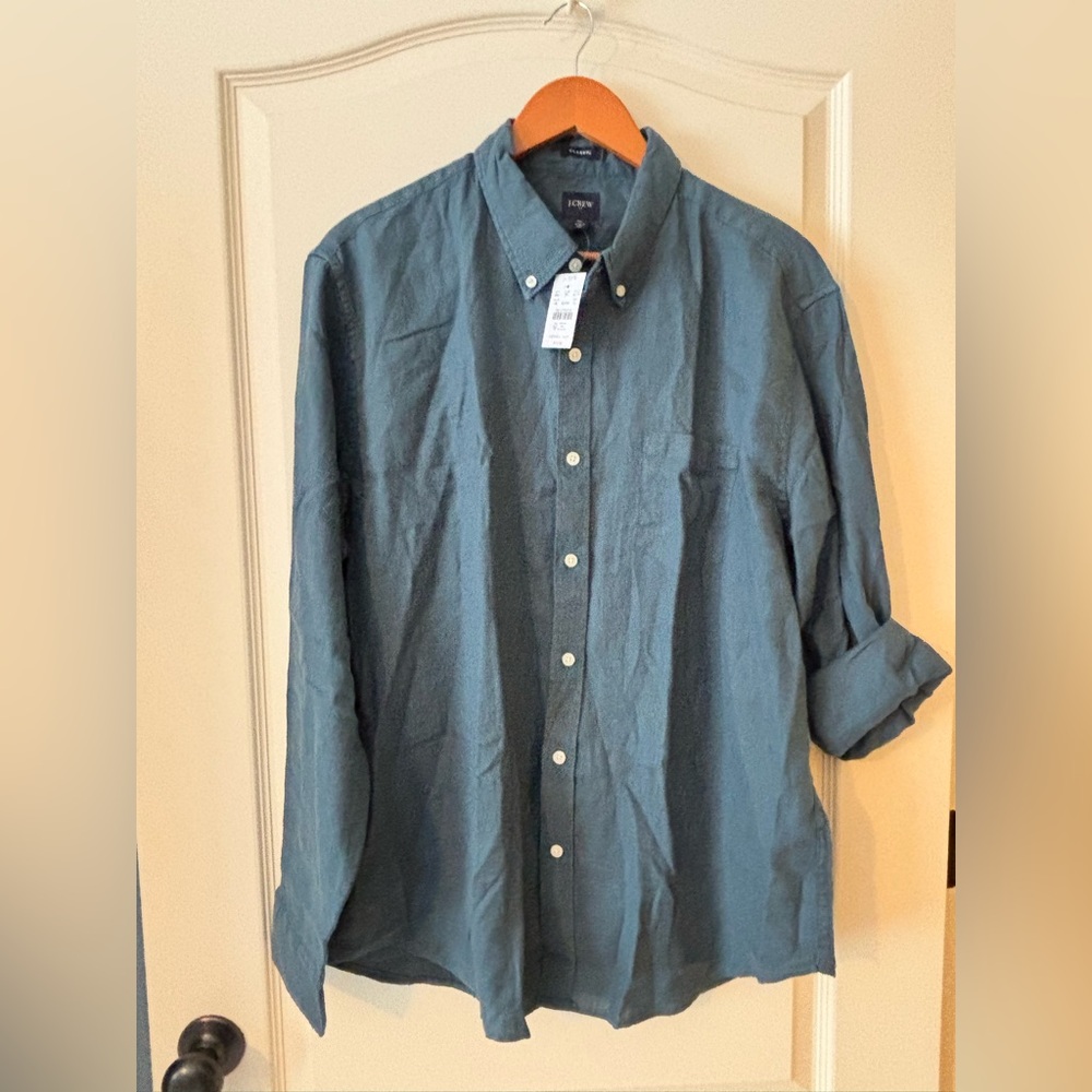 J. Crew Blue Classic Shirt *NEW* XL
